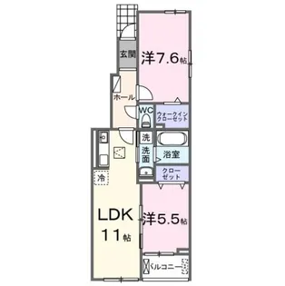 埼玉県比企郡川島町大字吹塚【アパート】の間取り