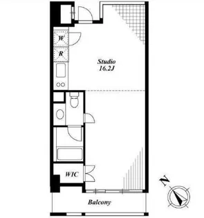キャビンアリーナ赤坂【6階】の間取り