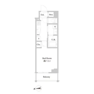 B CITY APARTMENT ITABASHI NORTH【5階】の間取り