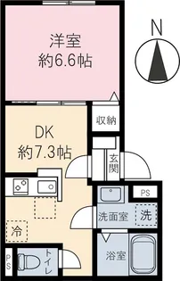 Reve Yayoi【3階】の間取り