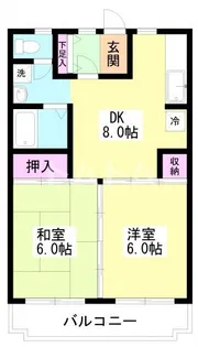 グリーンタウン市川【4階】の間取り