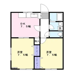 アムール葉桜【1階】の間取り
