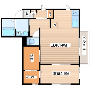 ハイツ・みどり【2階】の間取り