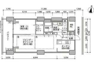 東京都江東区東雲1【マンション】の間取り