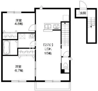 パームス【2階】の間取り