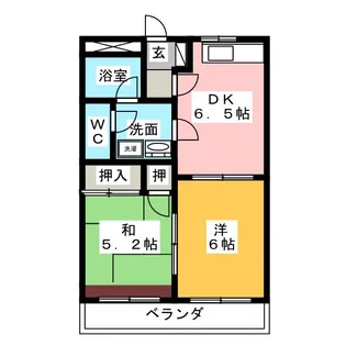 ダンサプリメーロ【2階】の間取り