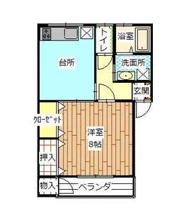 フジハイツ【2階】の間取り