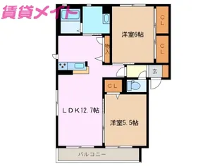 グランサージュ A棟【1階】の間取り