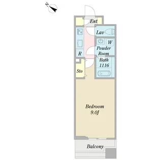 MILIEU BLANCHE(ミリューブランシェ)【5階】の間取り