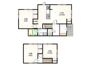 石川県金沢市久安1【一戸建】の間取り