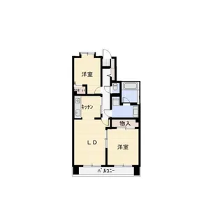ビューネ梅島駅前【6階】の間取り