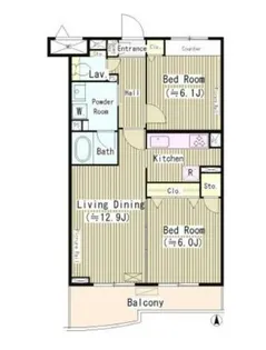 グリーンテラス久が原【3階】の間取り