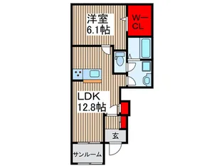 仮)ジュネス A【1階】の間取り