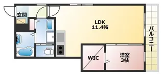 ルナ大久保駅前【1階】の間取り