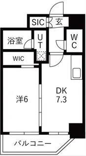 大阪府大阪市北区中津7【マンション】の間取り