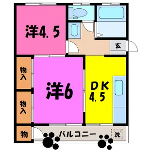 フジハイツ【1階】の間取り
