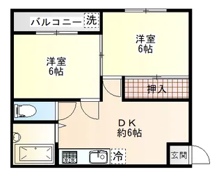 クレオール昭和【2階】の間取り