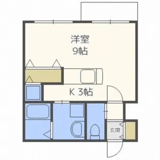 スペチアーレ札幌【10階】の間取り