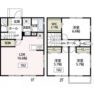 ボヌール相模大野IV【2階】の間取り