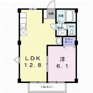 ソレイユI【1階】の間取り