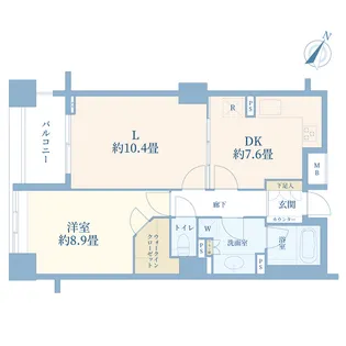 エルステージ月島アトラージュ【12階】の間取り