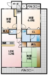 サンテ東甲子園【4階】の間取り