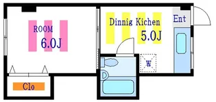 東洋マンション【2階】の間取り