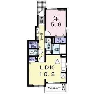 オーブ コリーヌ【1階】の間取り