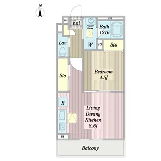 BLESS板橋大山B棟【2階】の間取り