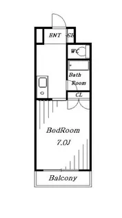 ポスト西浦【4階】の間取り