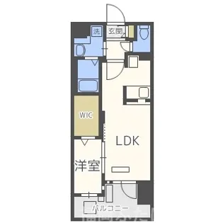 グランフォーレ箱崎プレミア【9階】の間取り