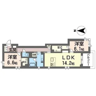 センターレジデンス グランデ【1階】の間取り