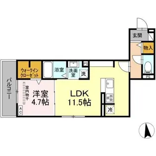 ニューヴィレッジII【2階】の間取り