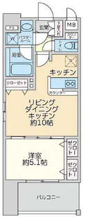 プロスタイルウェルス関内住吉町【6階】の間取り