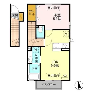 リビオン【2階】の間取り