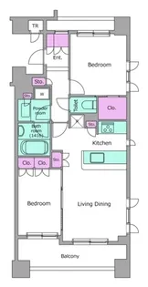 レジディア水道橋【8階】の間取り