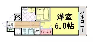 セイワパレス長堀南【4階】の間取り
