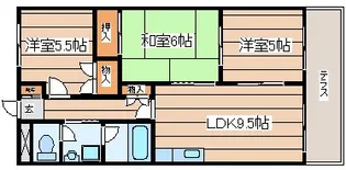 プリベール南吉成【1階】の間取り