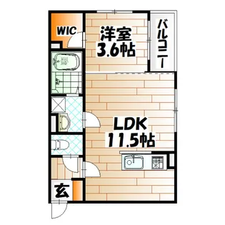 グランソレイユ篠崎【2階】の間取り