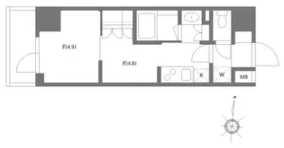 グランパセオ清澄白河II【5階】の間取り