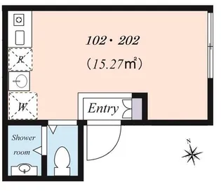 ケリーズコーブ【1階】の間取り