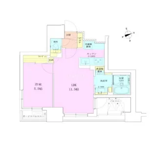 RBM築地レジデンス【4階】の間取り