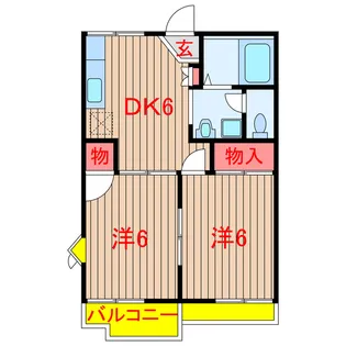 フロールN【2階】の間取り