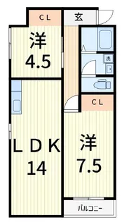 ユニレジデンス金町【2階】の間取り
