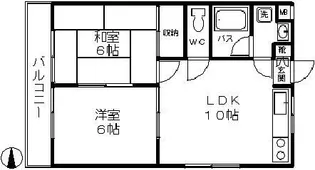 エンジュリー中野【1階】の間取り