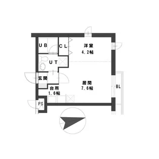 グランメールタカギ【4階】の間取り