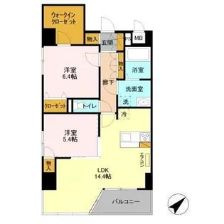 Murray Hill【6階】の間取り