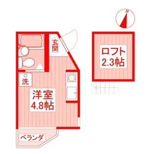 グリーンハイツIII【2階】の間取り