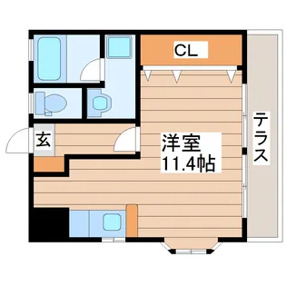 シャルマン【1階】の間取り