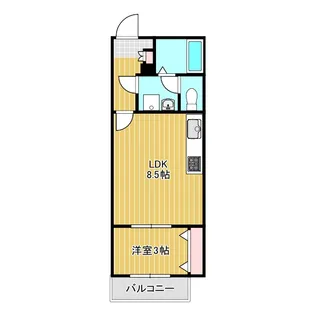 アリエッタ滝西【1階】の間取り